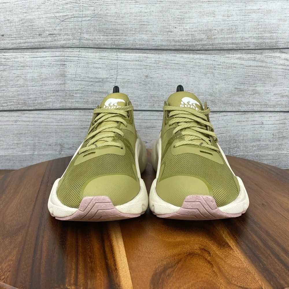 Sorel Kinetic Rnegd Float Olive Green Shoes NL4699-358 Women’s Sneaker Size 8